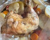 Une image de l'étape 2 de Poulet au four avec légumes.