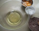 A picture of step 1 of Fluffy Chocolate Roll Cake.
