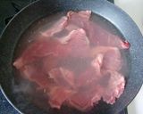 A picture of step 1 of Meltingly Tender Beef Tendons and Daikon Radish.