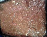 A picture of step 4 of rigatoni pasta and sauce baked.