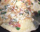 A picture of step 4 of Crepe egg roll.