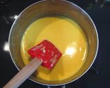 A picture of step 5 of Mango and Coconut No Bake Cheesecake.