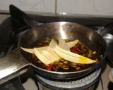 A picture of step 7 of Besan Badi in Tamarind Gravy.