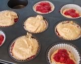 Málnás muffin recept fázis 2 fotója