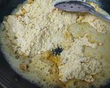 A picture of step 1 of Besan Burfi.