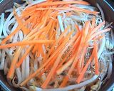 A picture of step 2 of Mixed Bean Sprout Namul Using a Namul Base.