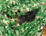 Gambar langkah 4 resipi Sayur kacang tumis telur.