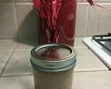 A picture of step 4 of Peppermint mocha coffee creamer.