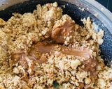 A picture of step 4 of Caramel badam paak (Caramel almond fudge).