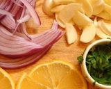 A picture of step 4 of Shrimp and Asparagus Lemon Flavored Pasta.