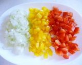 A picture of step 2 of Japanese-style Phad Ga Prao with Fragrant Perilla Leaves.