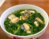 Hình bước làm 5 của món Canh cá rô rau cải