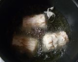 A picture of step 4 of Chikuwa Fries Stuffed with Potato Salad.