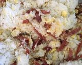 รูปขั้นตอนการทำที่ 4 ของ ข้าวผัดกุนเชียง โบโลน่า ไข่ดาว