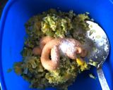 A picture of step 1 of Corn and capscium sandwich.