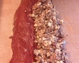 A picture of step 5 of Bacon wrapped venison backstrap.