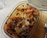 A picture of step 4 of Vegetable pasta bake.