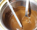A picture of step 4 of Simple Chocolate Donuts for Valentine's Day.
