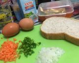 รูปขั้นตอนการทำที่ 1 ของ Omelette Toast