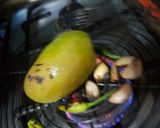 A picture of step 1 of Roasted Kairi Chutney.