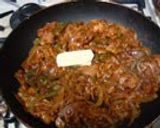 A picture of step 4 of Speedy Cooking! Chopped Pork Rice Bowl.