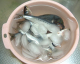 A picture of step 1 of Breaded and Deep Fried Sardines.