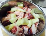 Hình bước làm 3 của món Sườn non kho dứa
