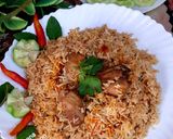 A picture of step 5 of Bombay biryani masala.