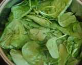 A picture of step 1 of 'Saag Paneer' Indian Spinach Curry.