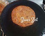 A picture of step 2 of Beetroot Dill Greens Parathas.