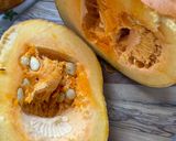 A picture of step 1 of Pumpkin Halwa #cookeverypart.