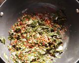 A picture of step 6 of Munagaaku Fry(Drumstick Leaves Fry).