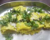 A picture of step 6 of Khandvi.