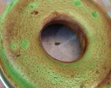 Foto langkah ke 5 dari resep Ogura cake pandan/Bolu hijau simple 5 Bahan.
