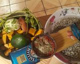 Foto del paso 1 de la receta: Porotos con riendas y choricillos