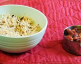 A picture of step 9 of Rajma Chawal.