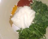 A picture of step 3 of Hariyali Thepla.