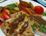 A picture of step 11 of Chicken Steak with stir fried Vegetables.
