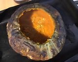 Une image de l'étape 9 de Purée de courge bernettine à la brousse corse,oignon de roscoff et persil.