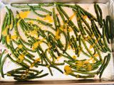 Lemon Mustard Roasted Green Beans