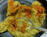 A picture of step 2 of Chutney Aloo Toast.