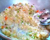 A picture of step 4 of Palak Moong dal tadka.