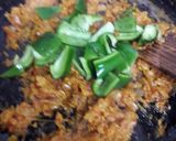 A picture of step 4 of Soya keema.