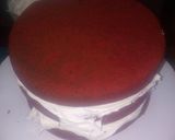 A picture of step 16 of Red velvet cake #Christmasbaking.