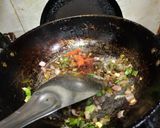 A picture of step 2 of Dry Gobhi Manchurian.