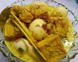 Foto langkah ke 6 dari resep Tahu Telor Kuah Opor Kuning.