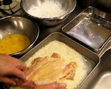 A picture of step 4 of Large Chicken Katsu.