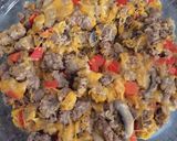 A picture of step 2 of Oh So Filling Sausage Breakfast Pie.
