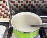 Foto langkah ke 4 dari resep Pudding Buah Naga Kelapa.