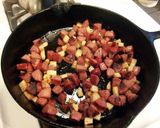 A picture of step 2 of Breakfast Fried Rice.